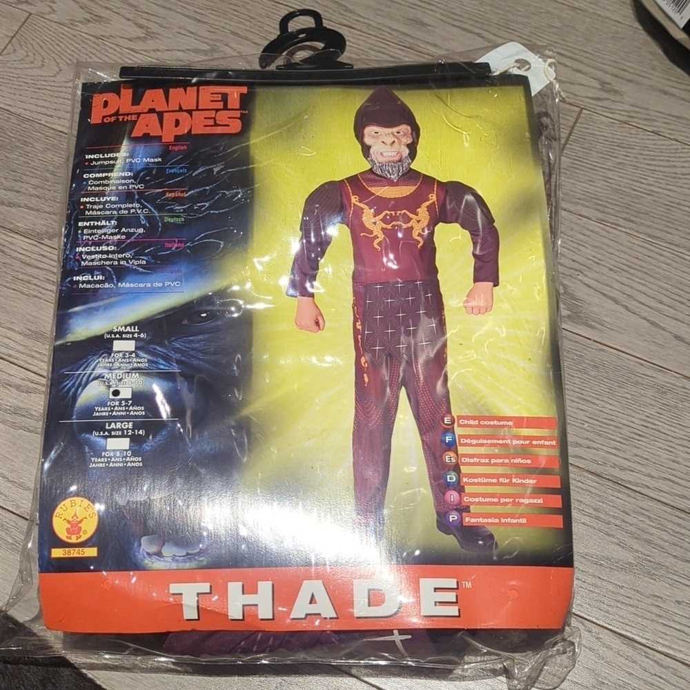 Planet Of The Apes Kids Costume - Size M 5-7